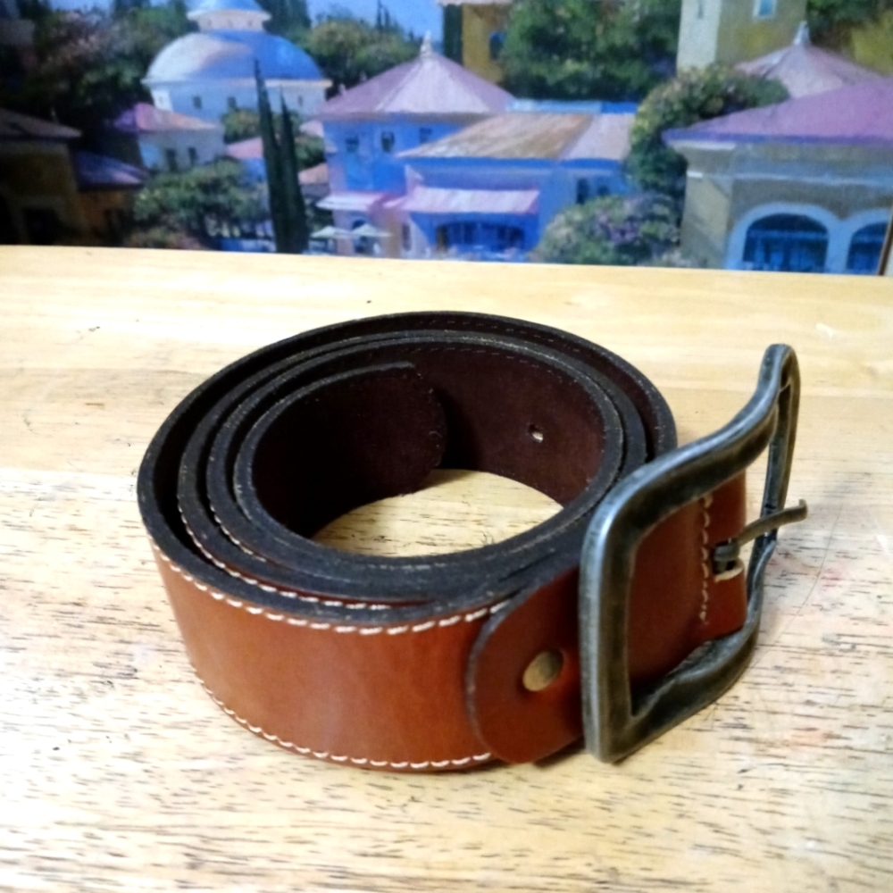 🐎🐴 TRIBU VINTAGE LEATHER BELT.🚛🚢🛍A FANTASTIC VINTAGE GIFT!! 👞👞